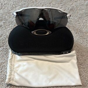 Oakley Black and White Sport Sunglasses